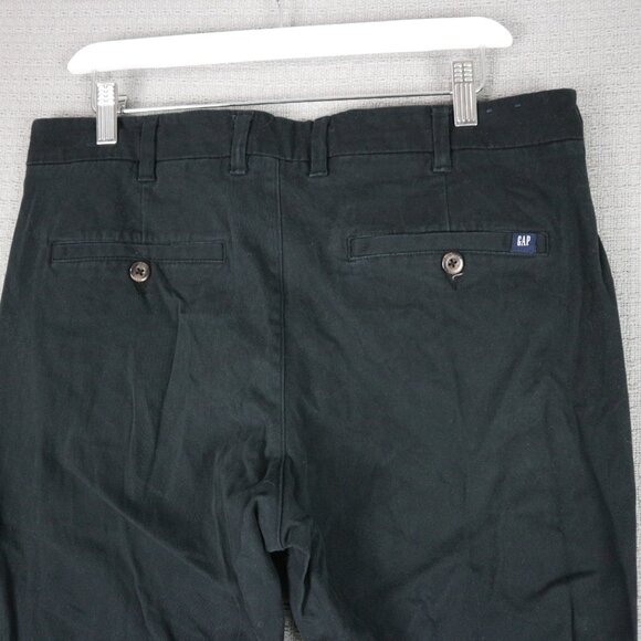 GAP Slim Black Straight Chinos Mens 34x30 - Picture 4 of 5